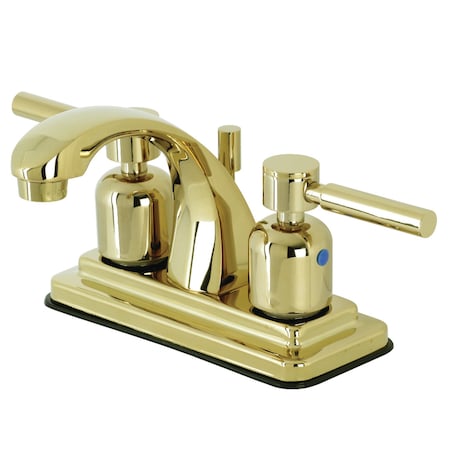Kingston Brass KB4642DL 4-Inch Centerset Bathroom Faucet with Retail Pop-Up, Polished Brass KB4642DL